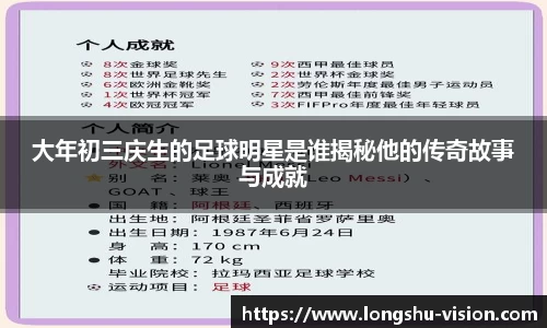 大年初三庆生的足球明星是谁揭秘他的传奇故事与成就